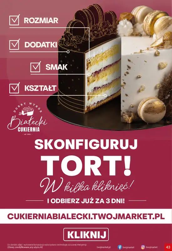 Twój Market - gazetka promocyjna Gazetka od środy 28.10 do wtorku 03.11 - strona 43