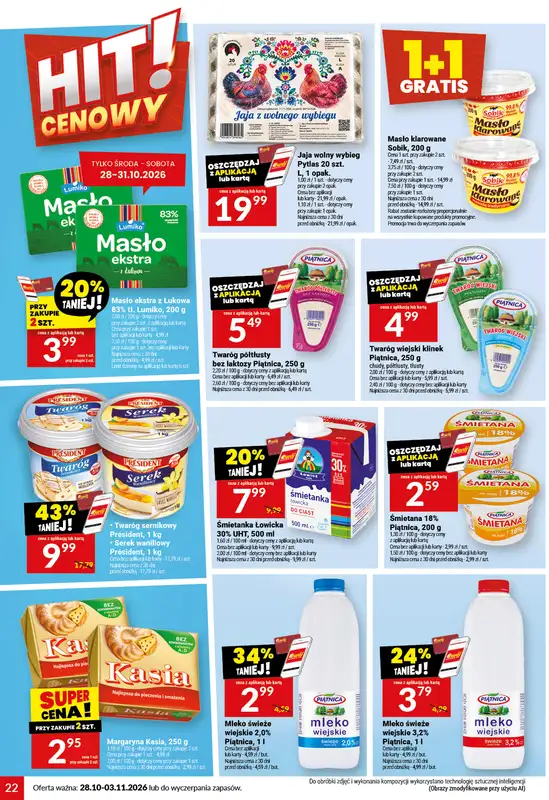 Twój Market - gazetka promocyjna Gazetka od środy 28.10 do wtorku 03.11 - strona 22