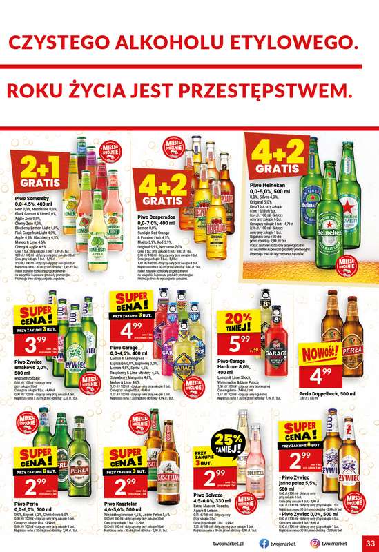 Twój Market - gazetka promocyjna Gazetka od środy 28.10 do wtorku 03.11 - strona 33