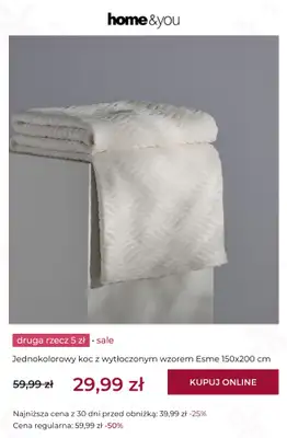 home&you - gazetka promocyjna Druga rzecz 5 zł od środy 28.10 do czwartku 29.10 - strona 2