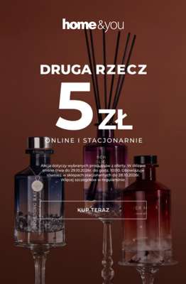 home&you - gazetka promocyjna Druga rzecz 5 zł od środy 28.10 do czwartku 29.10