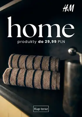H&M - gazetka promocyjna HOME: produkty do 29,99 PLN od środy 28.10 