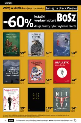 Empik - gazetka promocyjna Tom kultury: książki od środy 28.10 do środy 11.11 - strona 20