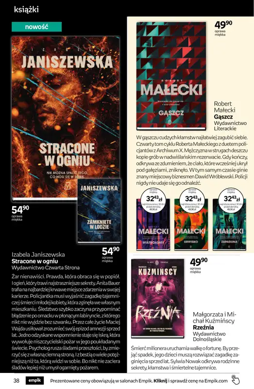 Empik - gazetka promocyjna Tom kultury: książki od środy 28.10 do środy 11.11 - strona 38