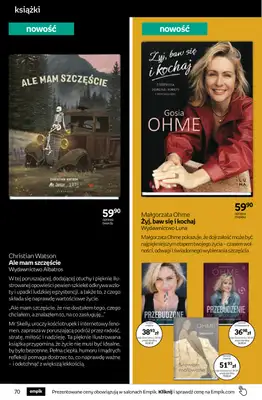 Empik - gazetka promocyjna Tom kultury: książki od środy 28.10 do środy 11.11 - strona 70