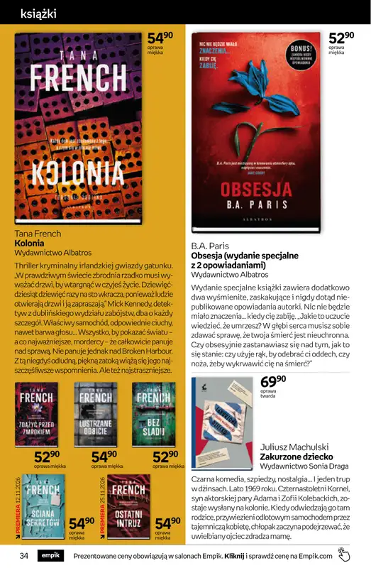 Empik - gazetka promocyjna Tom kultury: książki od środy 28.10 do środy 11.11 - strona 34