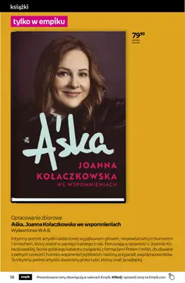 Empik - gazetka promocyjna Tom kultury: książki od środy 28.10 do środy 11.11 - strona 58