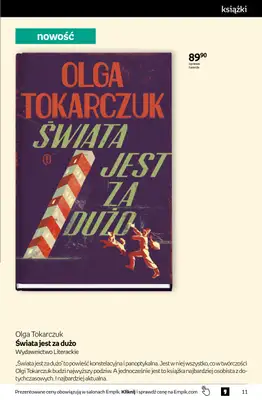 Empik - gazetka promocyjna Tom kultury: książki od środy 28.10 do środy 11.11 - strona 11