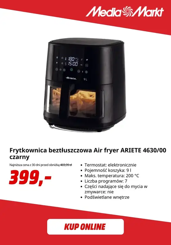 Media Markt - gazetka promocyjna Air fryery - promocje i okazje od środy 28.10 do czwartku 05.11 - strona 9