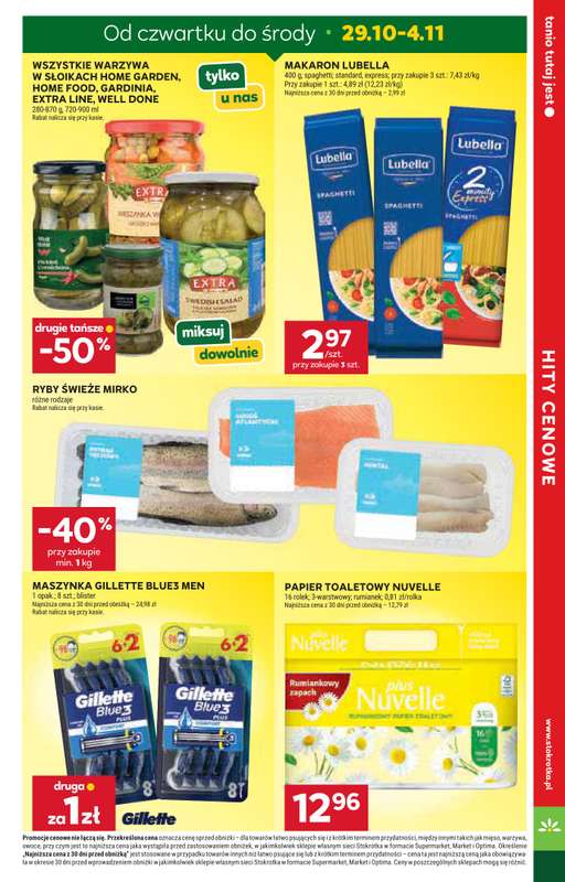 Stokrotka - gazetka promocyjna Gazetka Supermarket od czwartku 29.10 do środy 04.11 - strona 4
