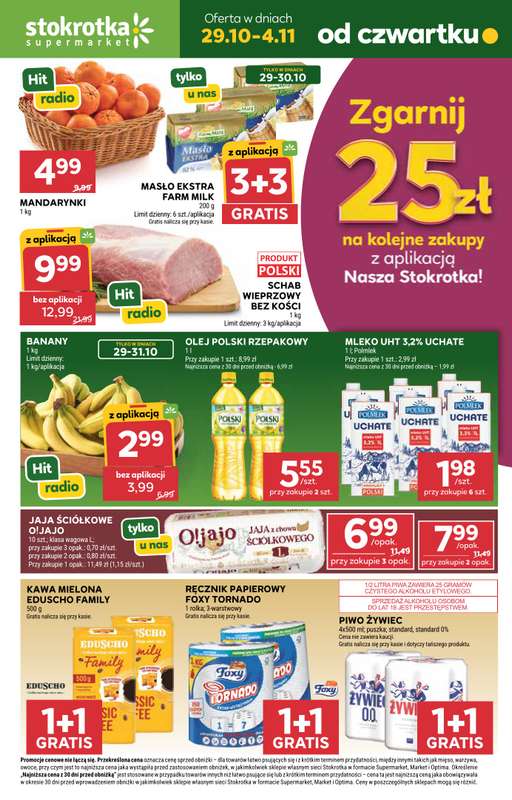 Stokrotka - gazetka promocyjna Gazetka Supermarket od czwartku 29.10 do środy 04.11