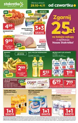 Stokrotka - gazetka promocyjna Gazetka Market od czwartku 29.10 do środy 04.11