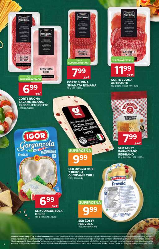 Stokrotka - gazetka promocyjna Włochy od kuchni od czwartku 29.10 do środy 18.11 - strona 4
