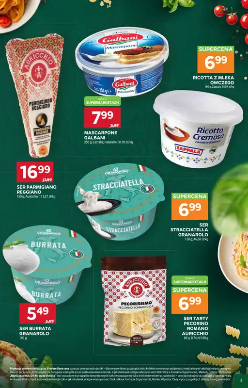 Stokrotka - gazetka promocyjna Włochy od kuchni od czwartku 29.10 do środy 18.11 - strona 5