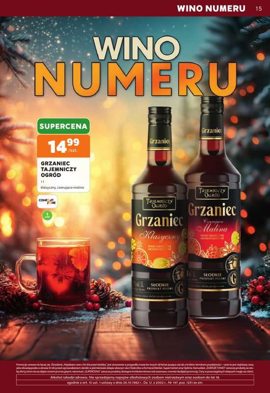 Stokrotka - gazetka promocyjna W dobrym smaku od czwartku 29.10 do środy 25.11 - strona 15