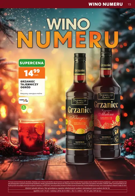 Stokrotka - gazetka promocyjna W dobrym smaku od czwartku 29.10 do środy 25.11 - strona 15