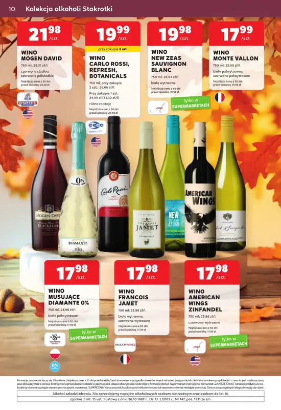 Stokrotka - gazetka promocyjna W dobrym smaku od czwartku 29.10 do środy 25.11 - strona 10