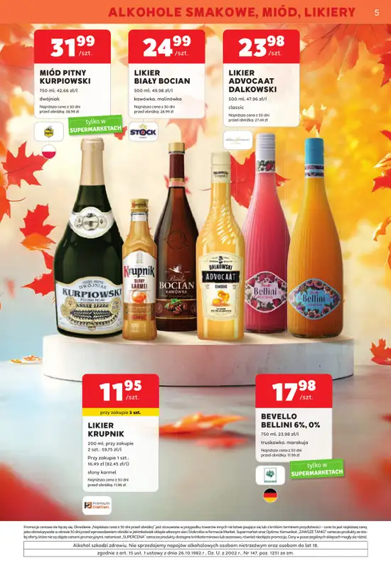Stokrotka - gazetka promocyjna W dobrym smaku od czwartku 29.10 do środy 25.11 - strona 5