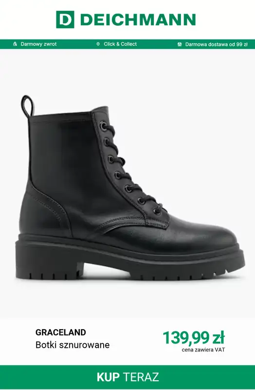 Deichmann - gazetka promocyjna Botki na każdą pogodę od środy 28.10  - strona 13