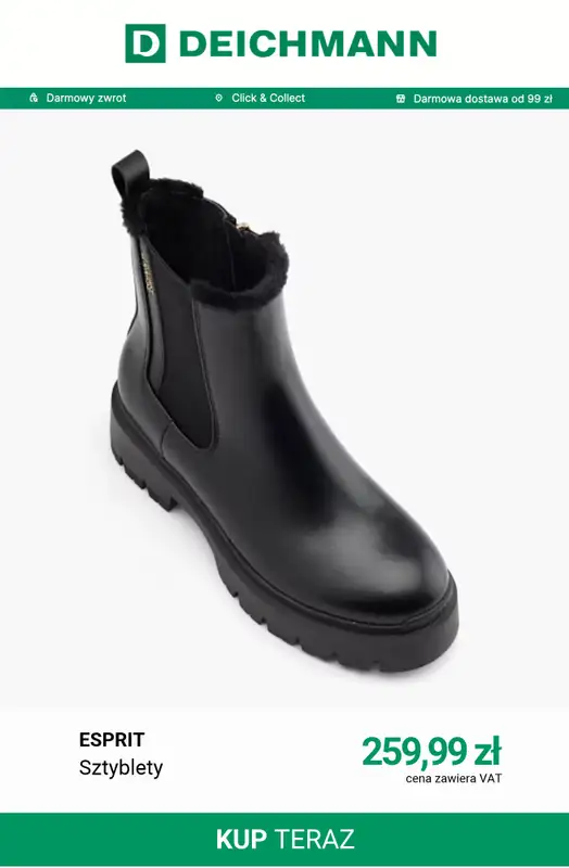 Deichmann - gazetka promocyjna Botki na każdą pogodę od środy 28.10  - strona 10