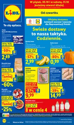 Lidl - gazetka promocyjna Oferta od czwartku od czwartku 29.10 do soboty 31.10