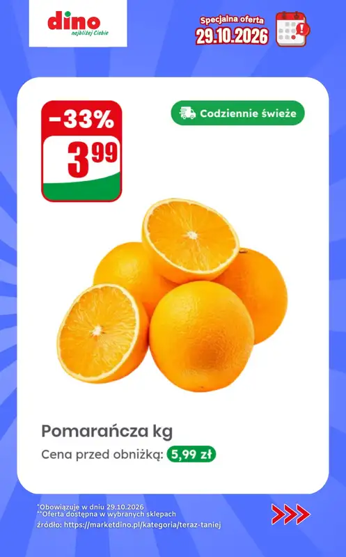 Dino - gazetka promocyjna Specjalna oferta na 29.10.2026 - promocje spoza gazetki od czwartku 29.10 do czwartku 29.10 - strona 3