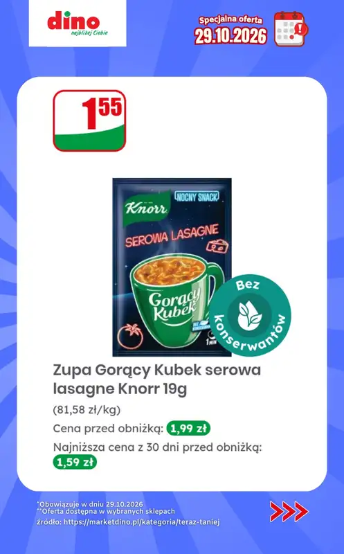 Dino - gazetka promocyjna Specjalna oferta na 29.10.2026 - promocje spoza gazetki od czwartku 29.10 do czwartku 29.10 - strona 5