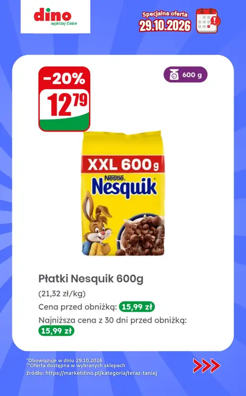 Dino - gazetka promocyjna Specjalna oferta na 29.10.2026 - promocje spoza gazetki od czwartku 29.10 do czwartku 29.10 - strona 4
