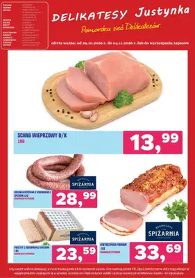 Delikatesy Justynka - gazetka promocyjna Gazetka od czwartku 29.10 do środy 04.11 - strona 4