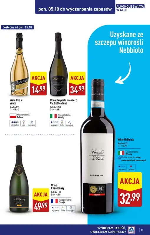 Aldi - gazetka promocyjna Świat alkoholi od poniedziałku 05.10 do soboty 31.10 - strona 17