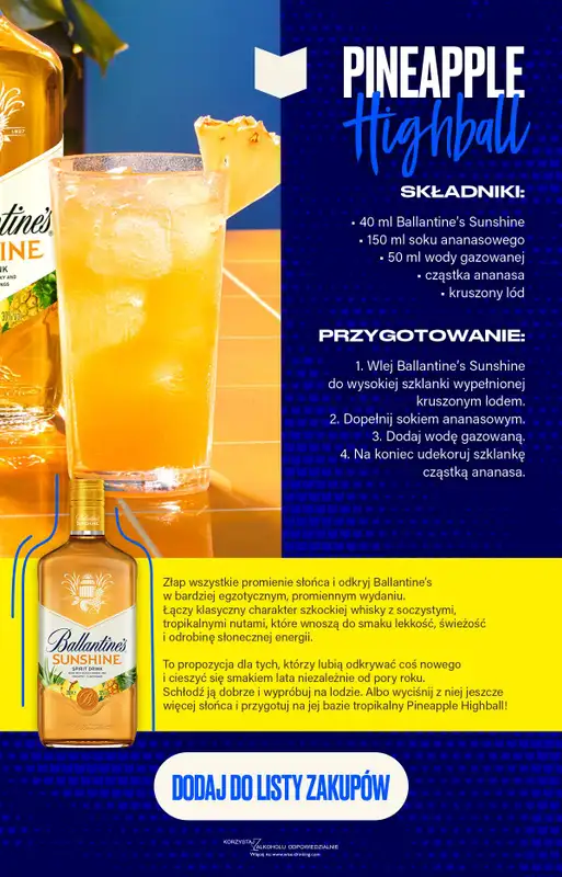 Lidl - gazetka promocyjna Oferta promocyjna Ballantine’s od czwartku 29.10 do soboty 31.10 - strona 8