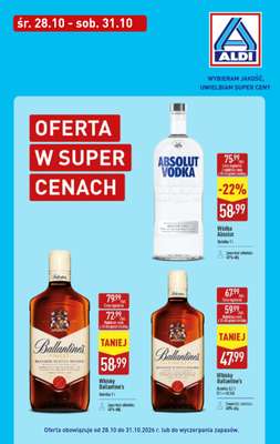 Aldi - gazetka promocyjna Oferta alkoholowa od czwartku 29.10 do soboty 31.10