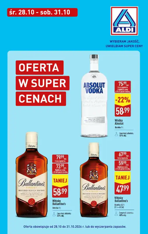 Aldi - gazetka promocyjna Oferta alkoholowa  