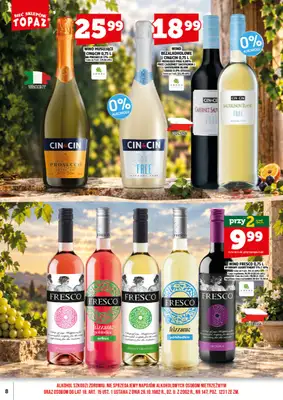 TOPAZ - gazetka promocyjna Ulotka alkoholowa od niedzieli 01.11 do niedzieli 15.11 - strona 8