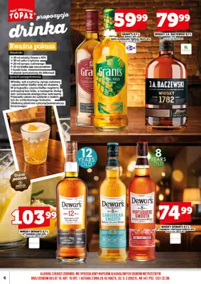TOPAZ - gazetka promocyjna Ulotka alkoholowa od niedzieli 01.11 do niedzieli 15.11 - strona 6