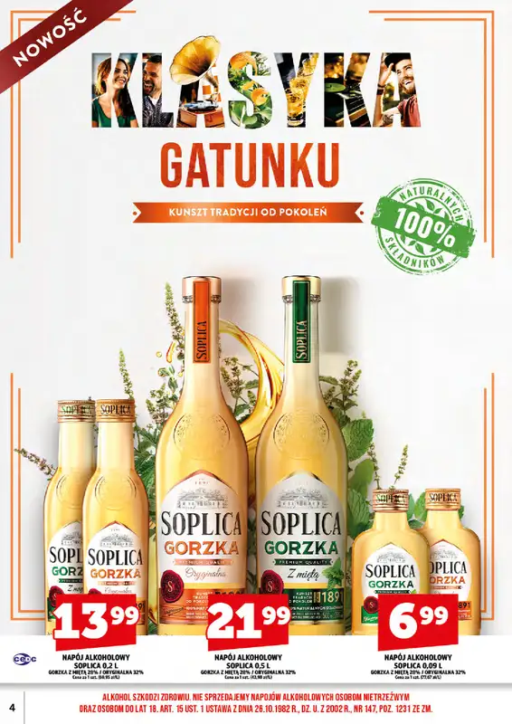 TOPAZ - gazetka promocyjna Ulotka alkoholowa od niedzieli 01.11 do niedzieli 15.11 - strona 4