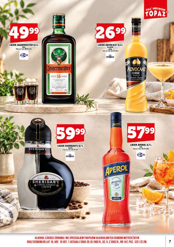 TOPAZ - gazetka promocyjna Ulotka alkoholowa od niedzieli 01.11 do niedzieli 15.11 - strona 7