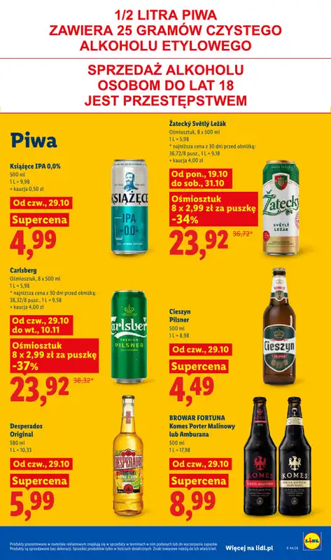 Lidl - gazetka promocyjna Oferta od czwartku od czwartku 29.10 do soboty 31.10 - strona 89