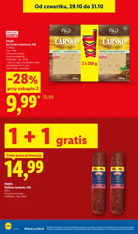 Lidl - gazetka promocyjna Oferta od czwartku od czwartku 29.10 do soboty 31.10 - strona 20