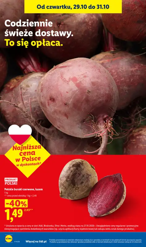 Lidl - gazetka promocyjna Oferta od czwartku od czwartku 29.10 do soboty 31.10 - strona 14