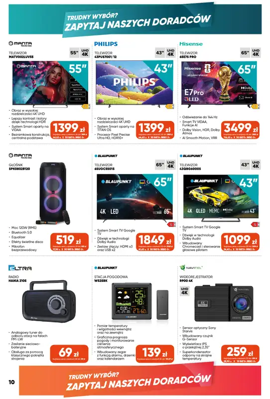 Max Elektro - gazetka promocyjna Gazetka od czwartku 29.10 do poniedziałku 30.11 - strona 10