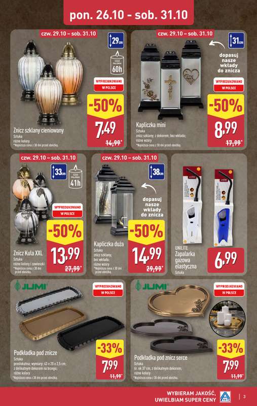Aldi - gazetka promocyjna Akcesoria kuchenne w super cenach! od środy 28.10 do soboty 31.10 - strona 3