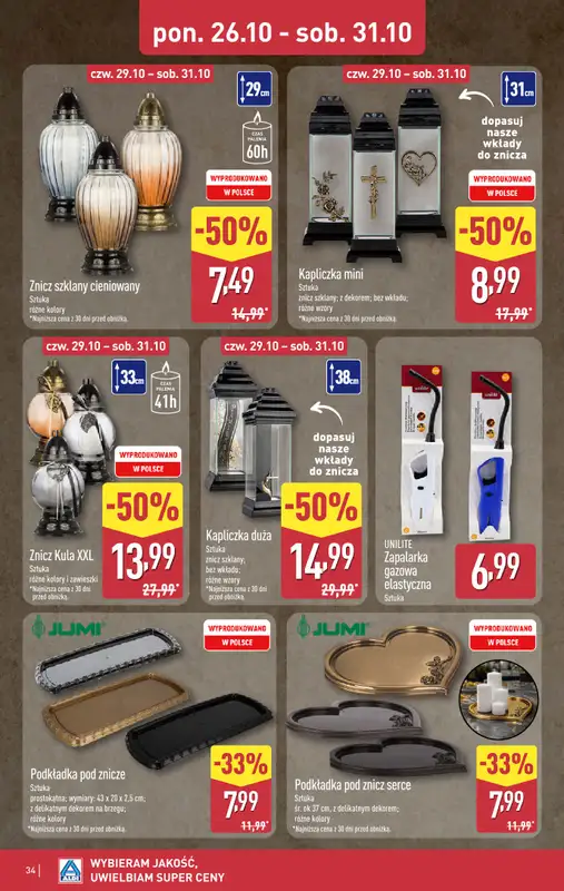 Aldi - gazetka promocyjna Pełny katalog! od poniedziałku 26.10 do soboty 31.10 - strona 34