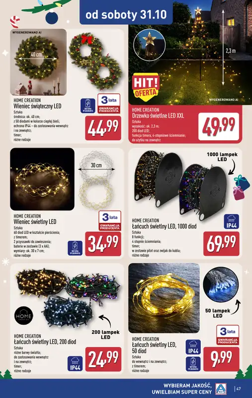 Aldi - gazetka promocyjna Pełny katalog! od poniedziałku 26.10 do soboty 31.10 - strona 47