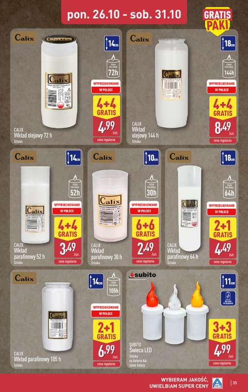 Aldi - gazetka promocyjna Pełny katalog! od poniedziałku 26.10 do soboty 31.10 - strona 35