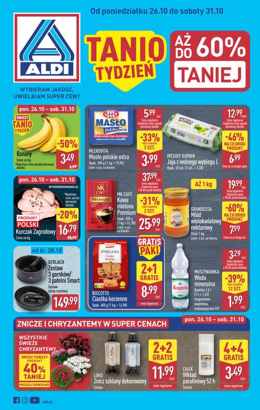 Aldi - gazetka promocyjna Pełny katalog! od poniedziałku 26.10 do soboty 31.10