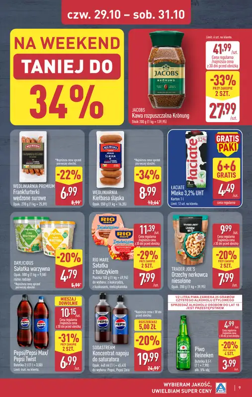 Aldi - gazetka promocyjna Weekend super cen w Aldi! od czwartku 29.10 do soboty 31.10 - strona 9