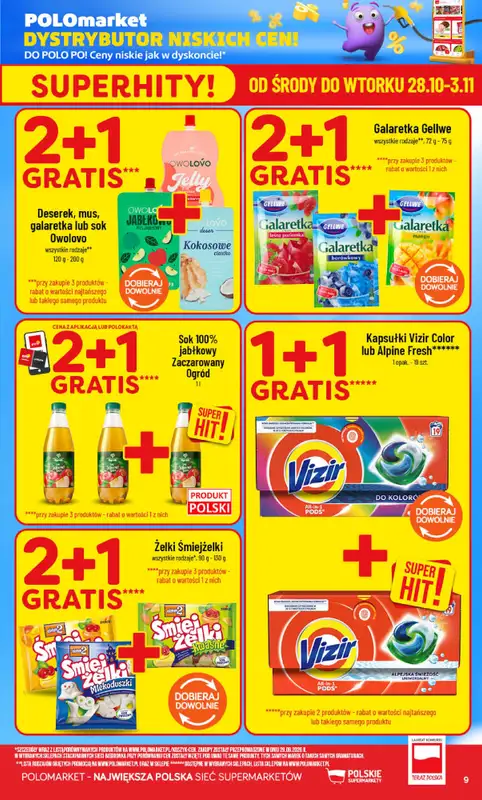 POLOmarket - gazetka promocyjna Gazetka od środy 28.10 do wtorku 03.11 - strona 9