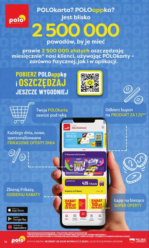 POLOmarket - gazetka promocyjna Gazetka od środy 28.10 do wtorku 03.11 - strona 74