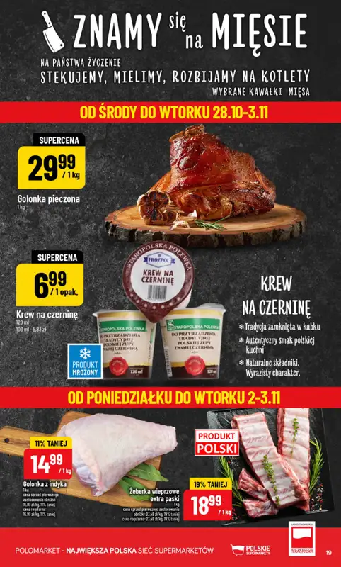 POLOmarket - gazetka promocyjna Gazetka od środy 28.10 do wtorku 03.11 - strona 19